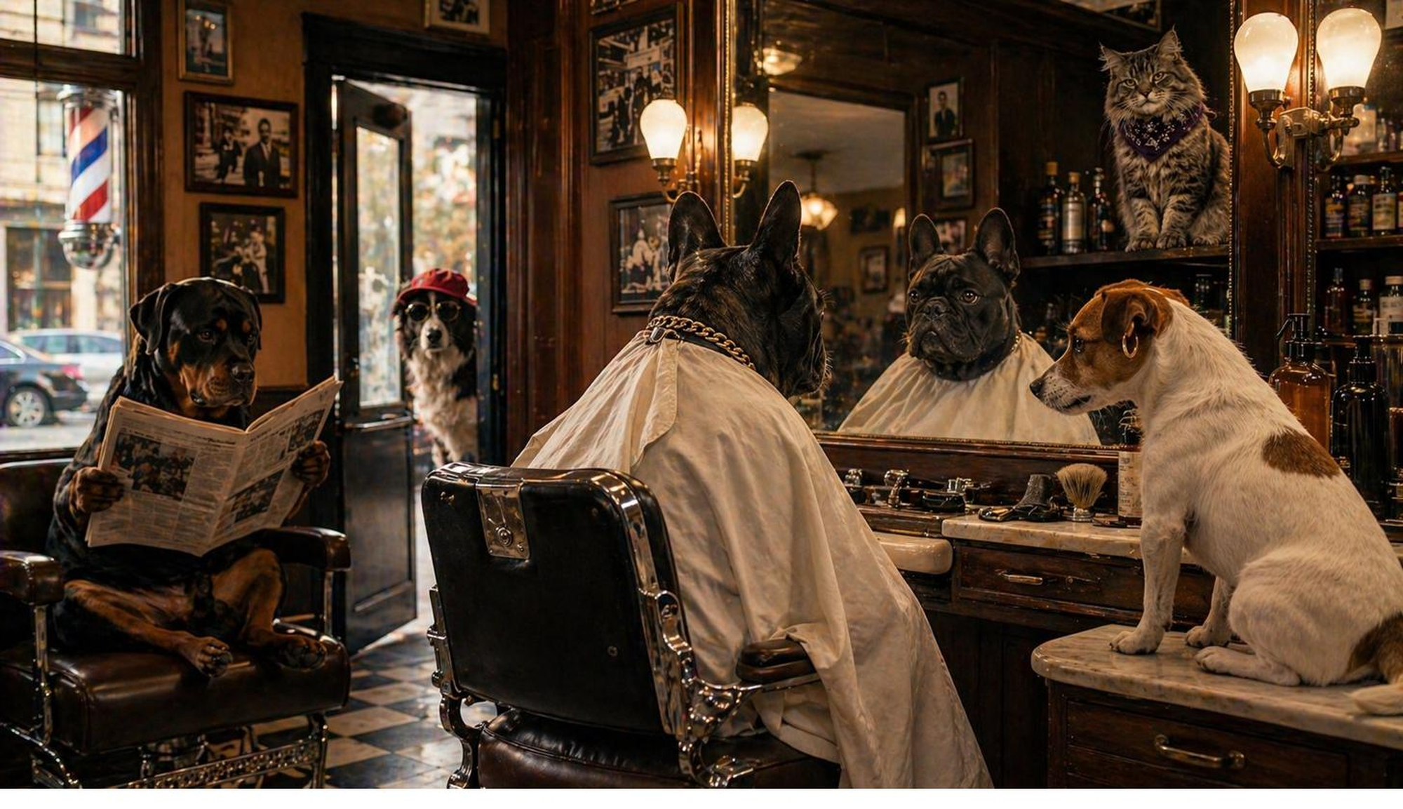 La familia Petcool · barbería